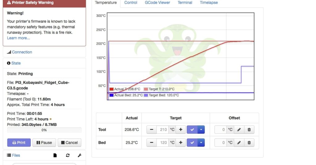 Adjust Print Temperature and Speed