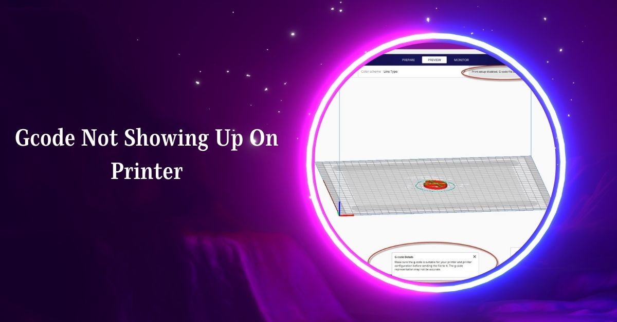 Gcode Not Showing Up On Printer